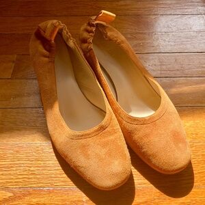 Everlane Day Heel - Cognac Suede Size 7.5